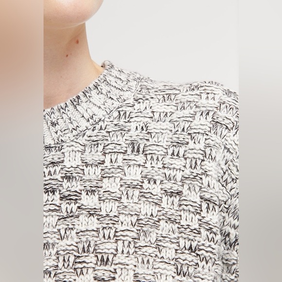 Topshop Black and White Cowl Neck Sweater - Picture 2 of 10